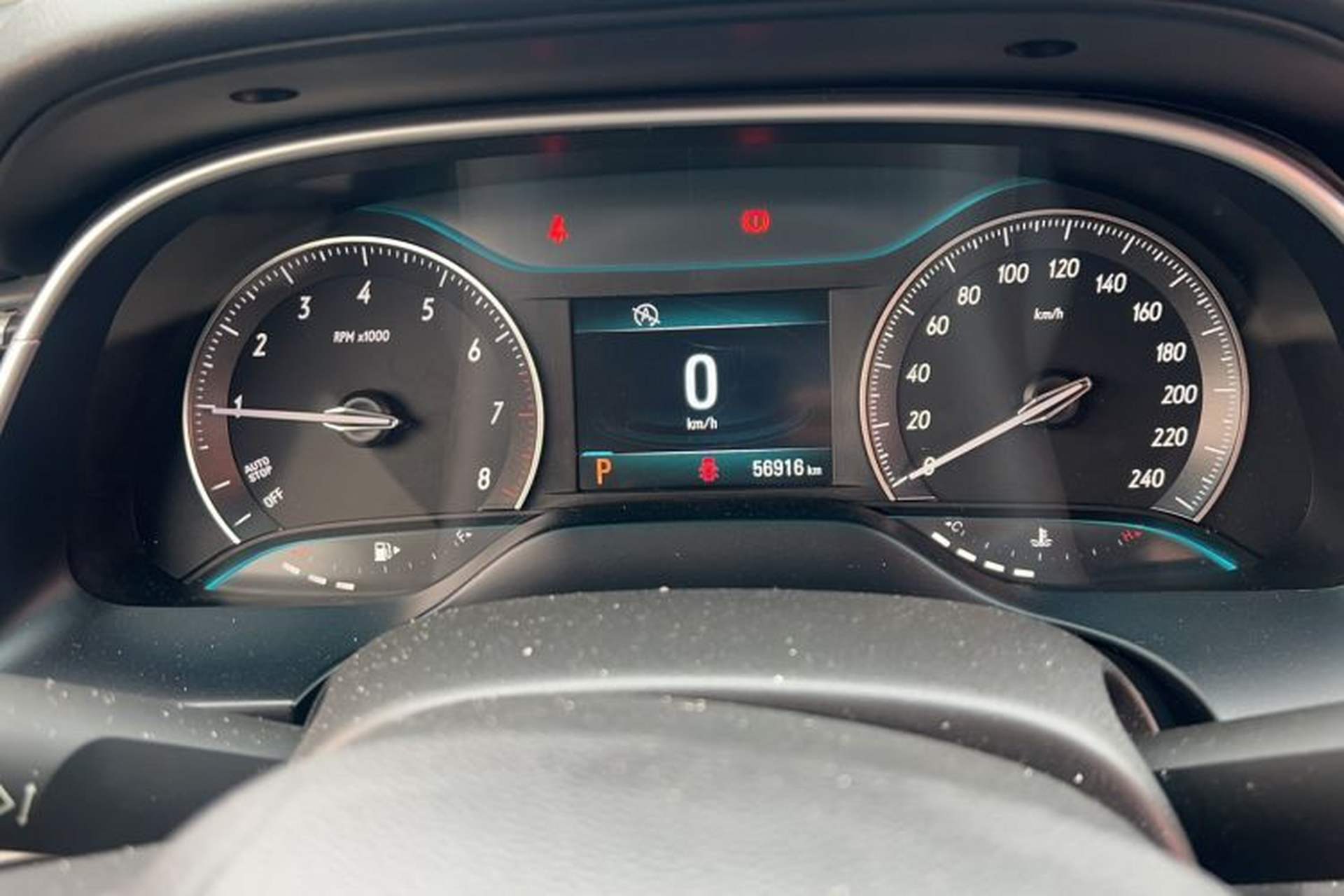 Used Buick GT 2015 18T Dual-Clutch Elite Model Odometer Close Up