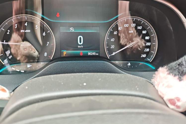 Used Buick GT 2017 15N Automatic Elite Version Odometer Close Up
