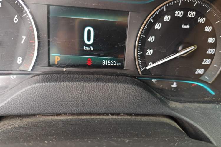 Used Buick GT 2018 18T Automatic Flagship Model Odometer Close Up