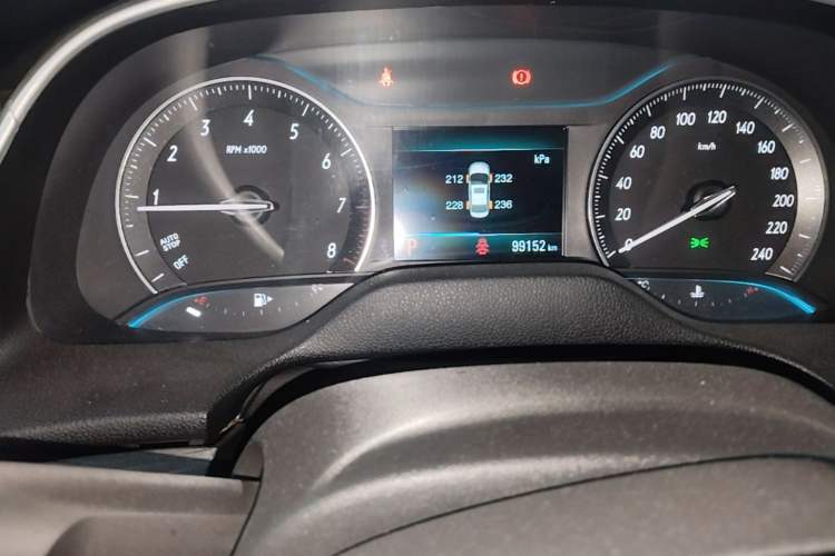 Used Buick GT 2018 18T Automatic Elite Model Odometer Close Up