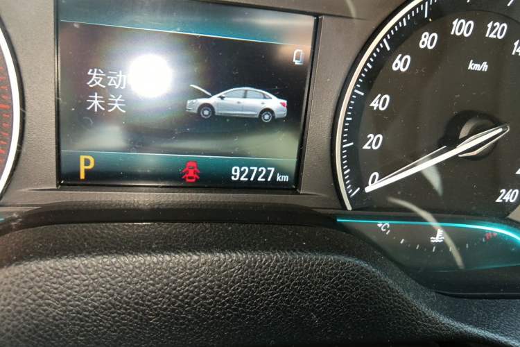 Used Buick GT 2018 18T Automatic Elite Model Odometer Close Up