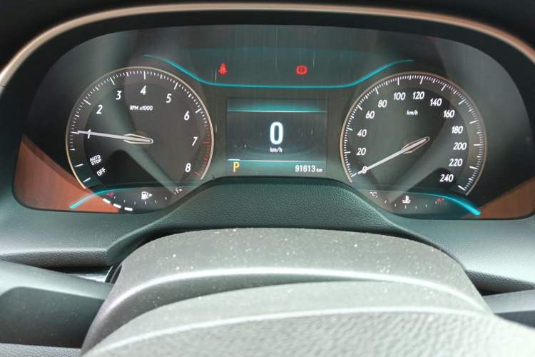 Used Buick GT 2018 18T Automatic Flagship Model Odometer Close Up