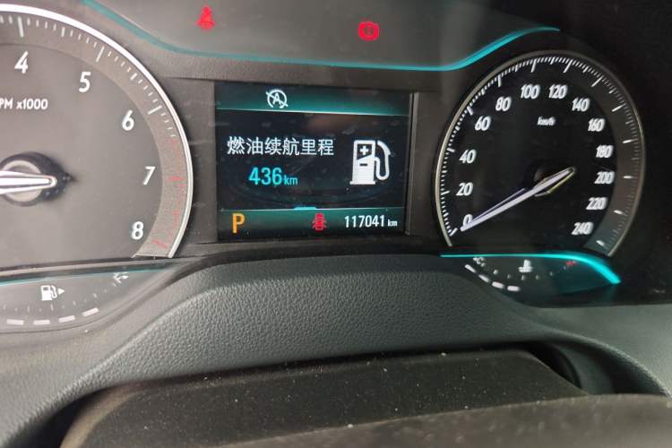 Used Buick GT 2018 18T Automatic Elite Model Odometer Close Up