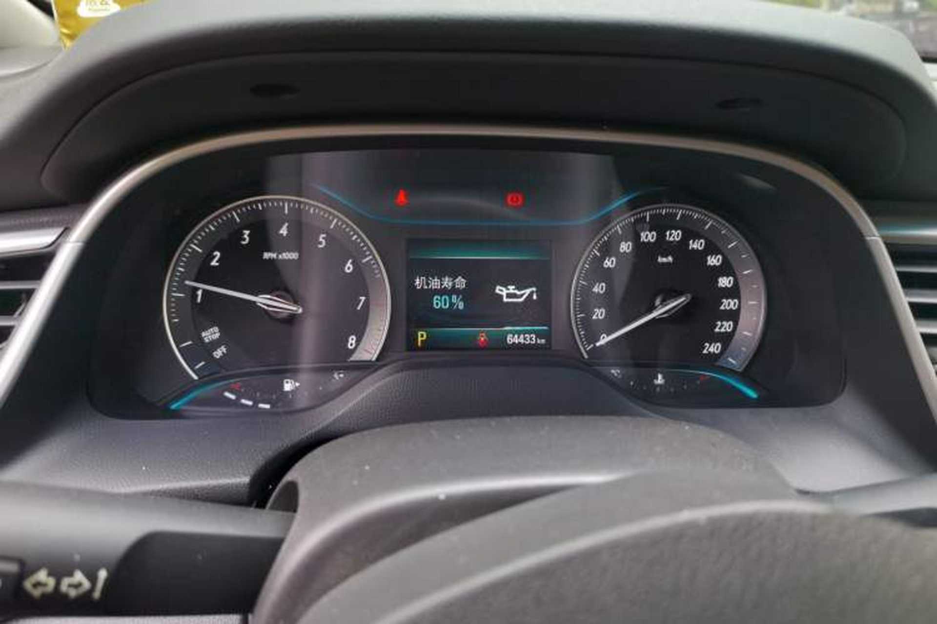 Used Buick GT 2019 18T Automatic Connected Elite Model China VI Standard Instrument Cluster