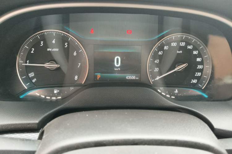 Used Buick GT 2021 Exemplar 1.5L Automatic Elite Version Odometer Close Up
