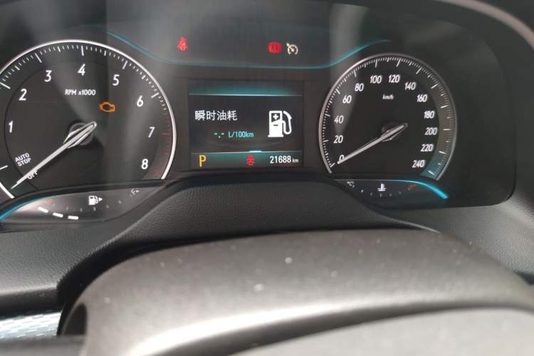 Used Buick GT 2021 Revised Version Flagship 1.5L Automatic Elite Edition Odometer Close Up