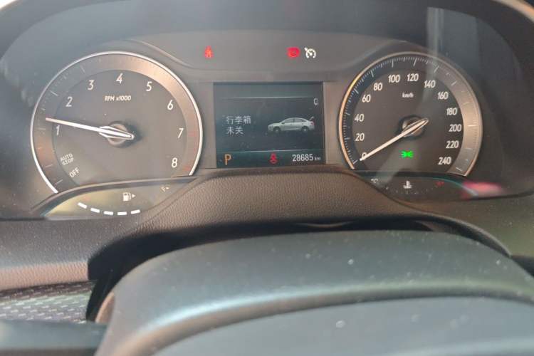 Used Buick GT 2021 Revised Version Flagship 1.5L Automatic Elite Edition Odometer Close Up