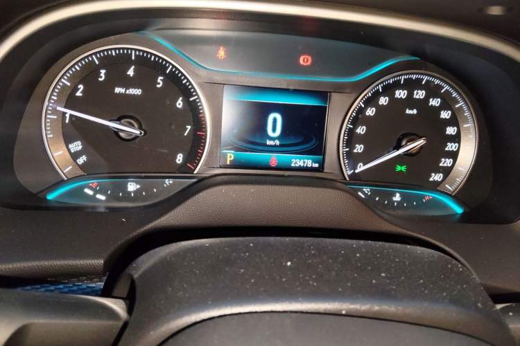 Used Buick GT 2021 Revised Version Flagship 1.5L Automatic Elite Edition Odometer Close Up
