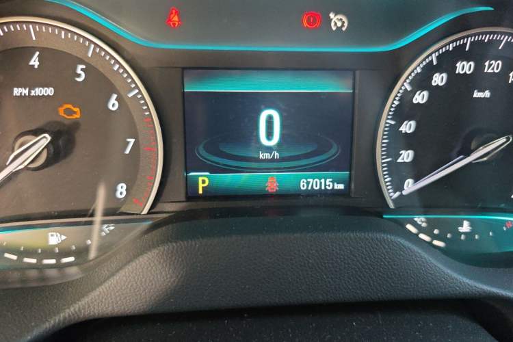 Used Buick GT 2021 Revised Version Flagship 1.5L Automatic Elite Edition Odometer Close Up