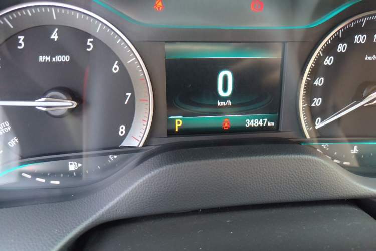 Used Buick GT 2021 Revised Version Flagship 1.5L Automatic Elite Edition Odometer Close Up
