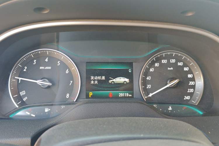 Used Buick GT 2021 Exemplar 1.5L Automatic Elite Version Odometer Close Up