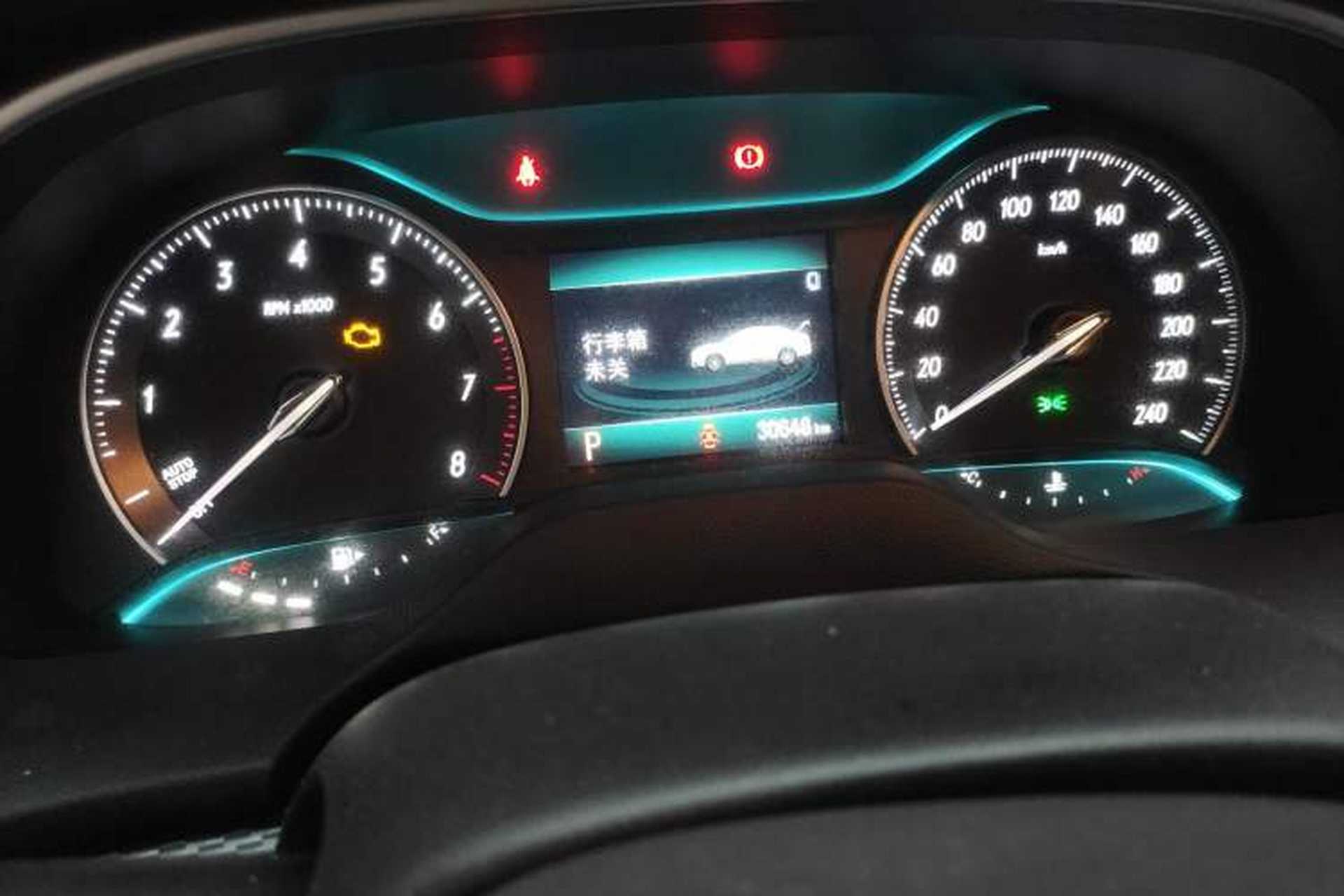 Used Buick GT 2021 Exemplar 1.5L Automatic Entry-Level Trim Odometer Close Up