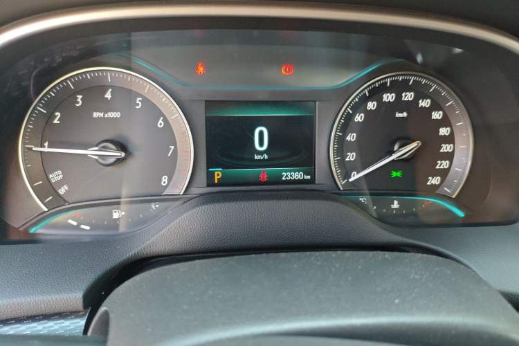 Used Buick GT 2021 Exemplar 1.5L Automatic Elite Version Odometer Close Up