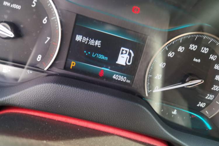 Used Buick GT 2021 Revised Version Flagship 1.5L Automatic Elite Edition Odometer Close Up