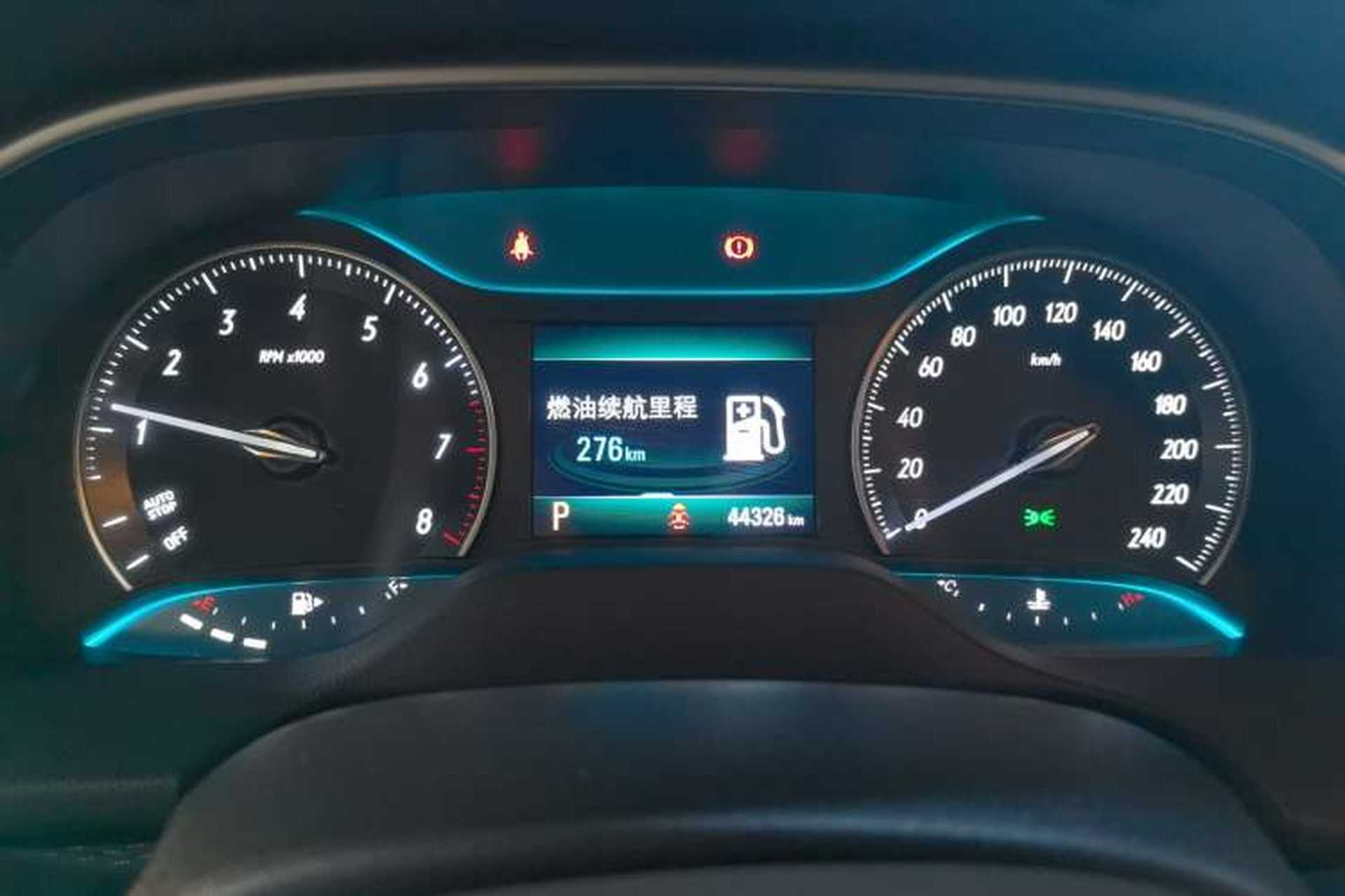 Used Buick GT 2021 Revised Version Flagship 1.5L Automatic Elite Edition Odometer Close Up