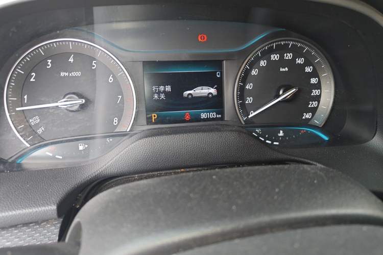 Used Buick GT 2021 Revised Version Flagship 1.5L Automatic Elite Edition Odometer Close Up