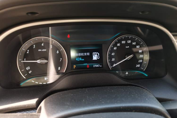 Used Buick GT 2021 Exemplar 1.5L Automatic Elite Version Odometer Close Up