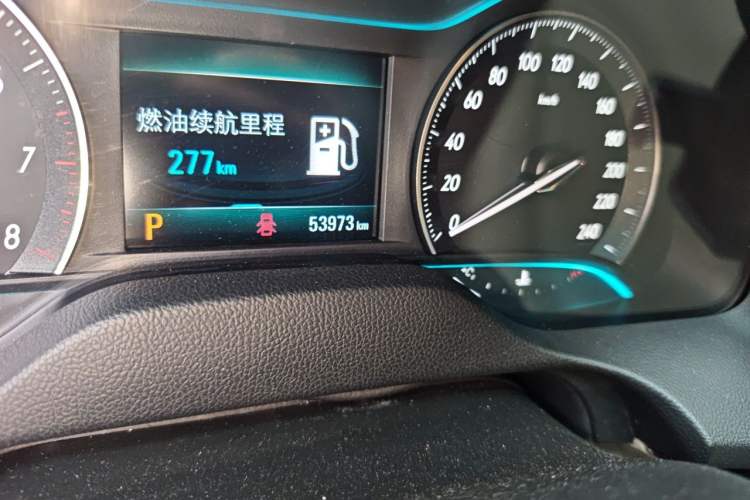 Used Buick GT 2021 Exemplar 1.5L Automatic Elite Version Odometer Close Up