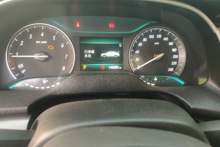 Used Buick GT 2021 1.3T Automatic Mild Hybrid Elite Version Odometer Close Up