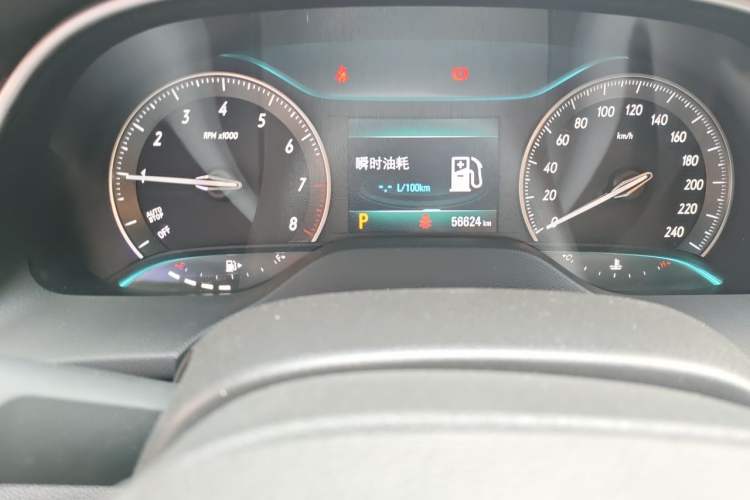 Used Buick GT 2021 Revised Version Flagship 1.5L Automatic Elite Edition Odometer Close Up
