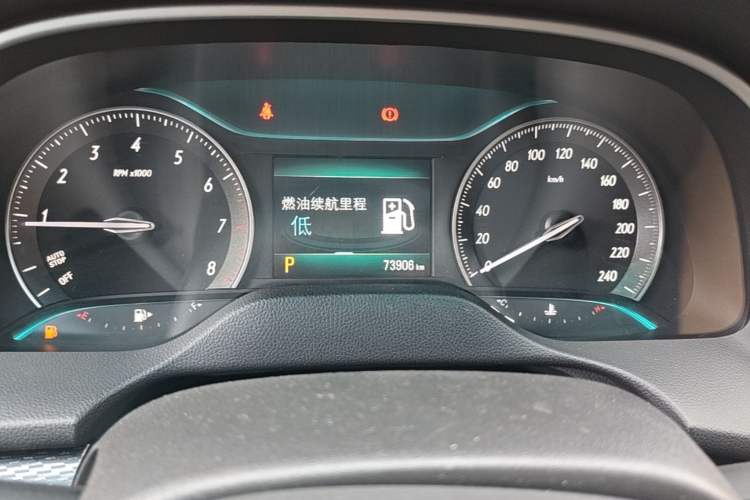 Used Buick GT 2021 Revised Version Flagship 1.5L Automatic Elite Edition Odometer Close Up