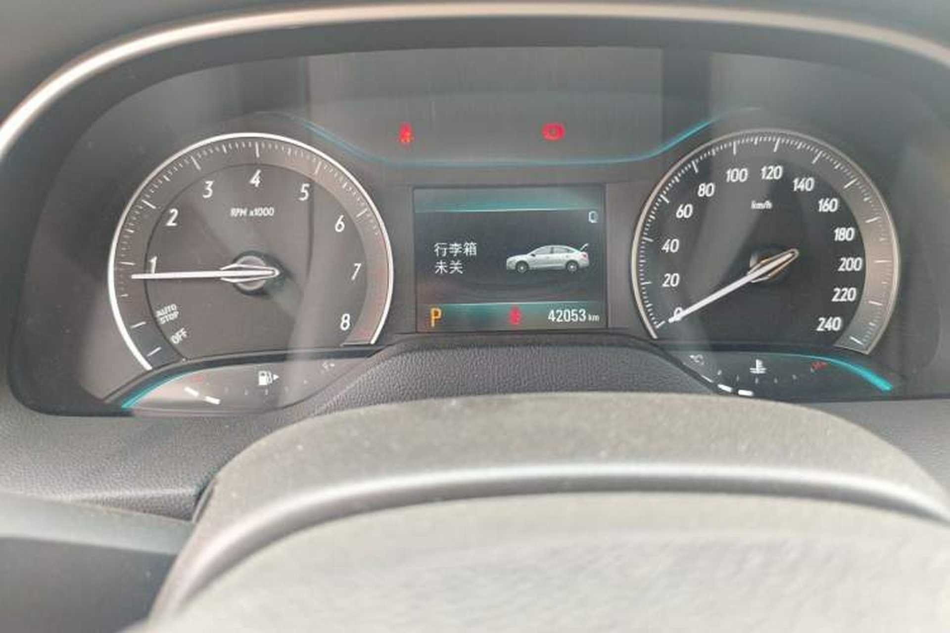 Used Buick GT 2021 1.3T Automatic Mild Hybrid Elite Version Odometer Close Up