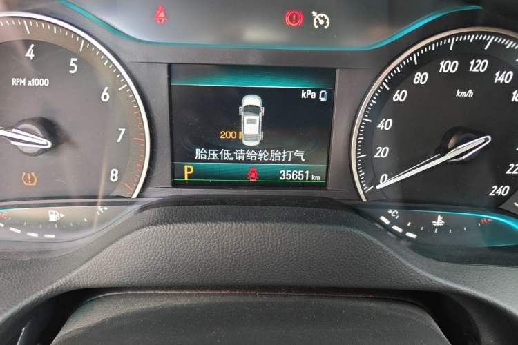 Used Buick GT 2021 Revised Version Flagship 1.5L Automatic Elite Edition Odometer Close Up