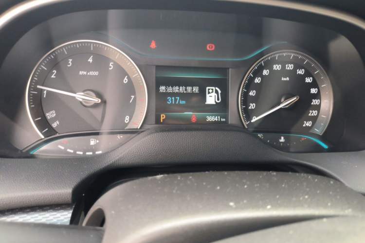 Used Buick GT 2021 Exemplar 1.5L Automatic Elite Version Odometer Close Up