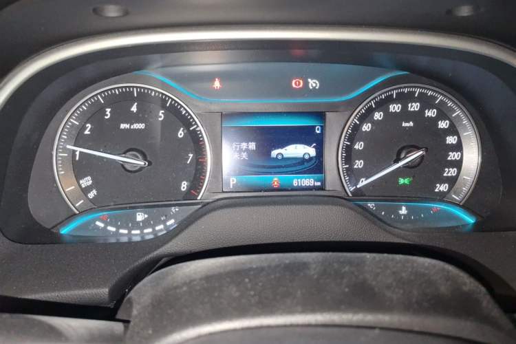 Used Buick GT 2021 Revised Version Flagship 1.5L Automatic Elite Edition Odometer Close Up