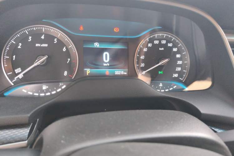 Used Buick GT 2021 Revised Version 1.3T Automatic Mild Hybrid Elite Edition Odometer Close Up