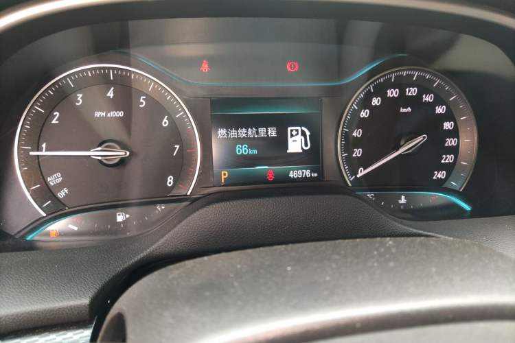 Used Buick GT 2021 Exemplar 1.5L Automatic Elite Version Odometer Close Up
