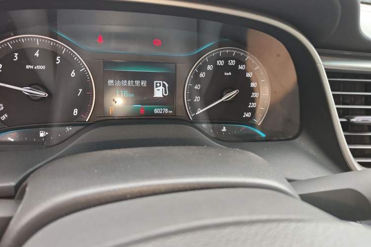 Used Buick GT 2021 Exemplar 1.5L Automatic Elite Version Odometer Close Up