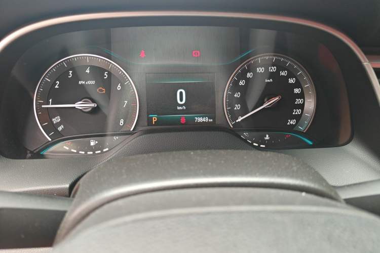 Used Buick GT 2021 Revised Version 1.3T Automatic Mild Hybrid Elite Edition Odometer Close Up