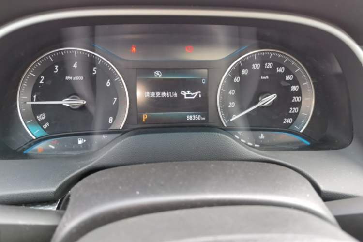 Used Buick GT 2021 Revised Version 1.3T Automatic Mild Hybrid Elite Edition Odometer Close Up