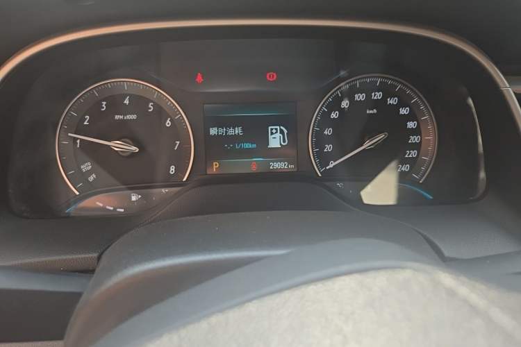 Used Buick GT 2021 Revised Version 1.3T Automatic Mild Hybrid Elite Edition Odometer Close Up