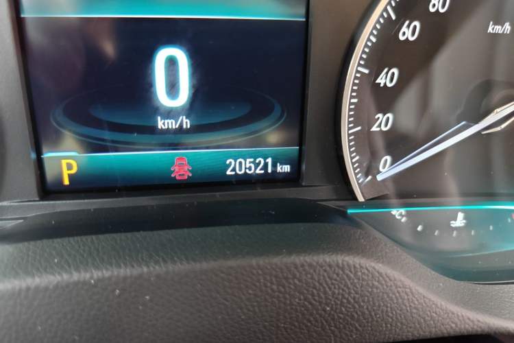 Used Buick GT 2021 Revised Version Flagship 1.5L Automatic Elite Edition Odometer Close Up