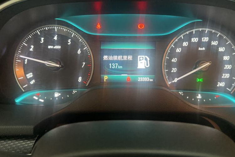 Used Buick GT 2021 Revised Version Flagship 1.5L Automatic Elite Edition Odometer Close Up