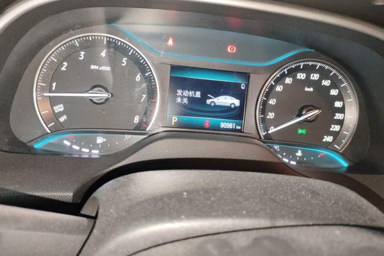 Used Buick GT 2021 Revised Version Flagship 1.5L Automatic Elite Edition Odometer Close Up