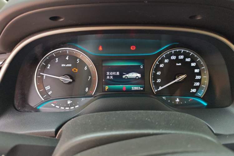 Used Buick GT 2021 Exemplar 1.5L Automatic Elite Version Odometer Close Up