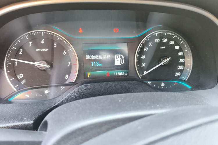 Used Buick GT 2021 Revised Version Flagship 1.5L Automatic Elite Edition Odometer Close Up
