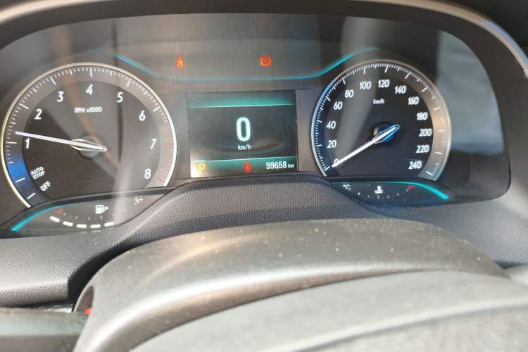 Used Buick GT 2021 Revised Version Flagship 1.5L Automatic Elite Edition Odometer Close Up