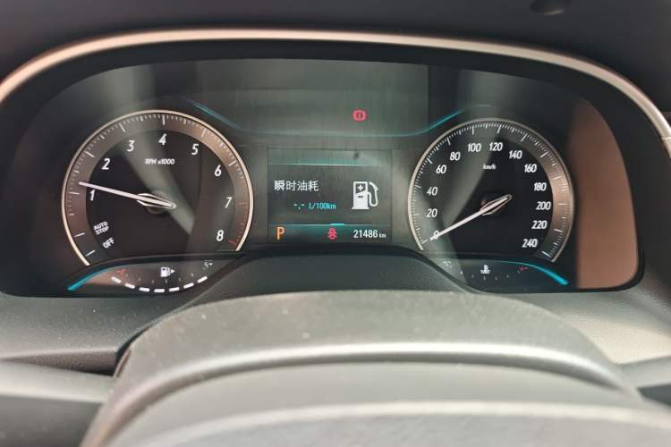 Used Buick GT 2021 Revised Version Flagship 1.5L Automatic Elite Edition Odometer Close Up
