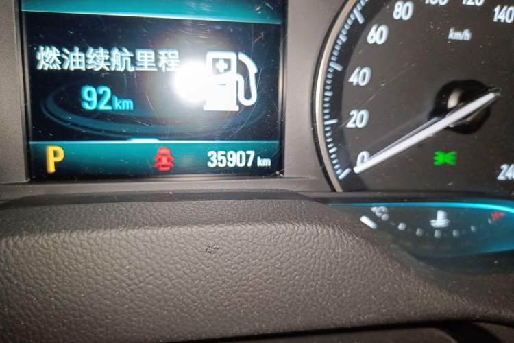 Used Buick GT 2021 Revised Version Flagship 1.5L Automatic Elite Edition Odometer Close Up