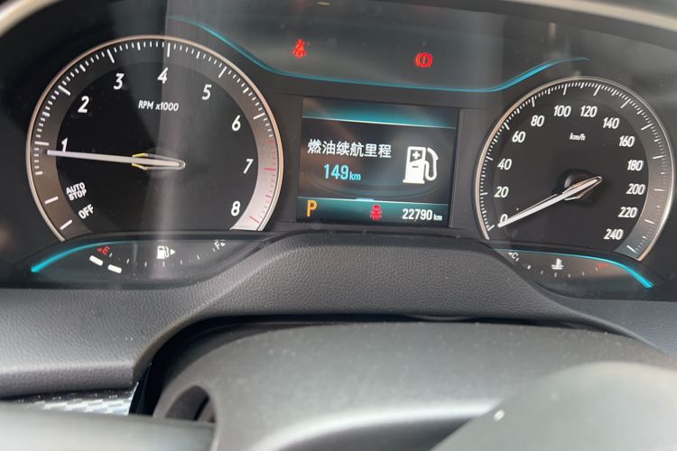 Used Buick GT 2021 Revised Version Flagship 1.5L Automatic Elite Edition Odometer Close Up