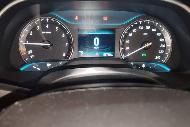 Used Buick GT 2021 Revised Version Flagship 1.5L Automatic Elite Edition Odometer Close Up