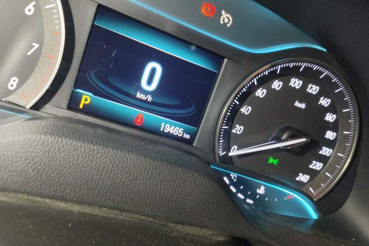 Used Buick GT 2021 Revised Version Flagship 1.5L Automatic Elite Edition Odometer Close Up