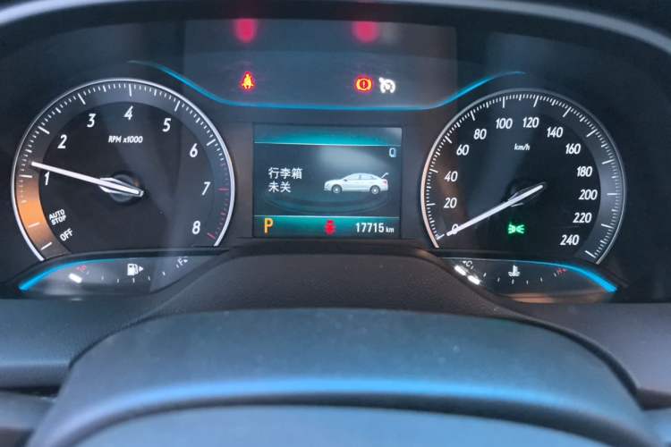 Used Buick GT 2021 Revised Version 1.3T Automatic Mild Hybrid Elite Edition Odometer Close Up