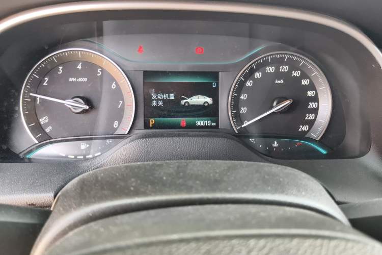 Used Buick GT 2021 1.3T Automatic Mild Hybrid Elite Version Odometer Close Up