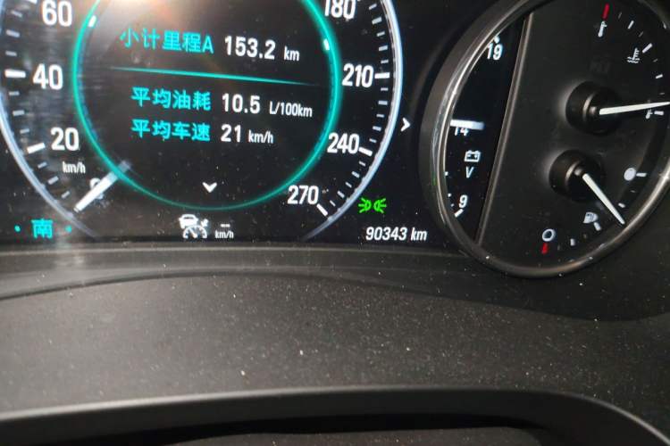 Used Buick LaCrosse 2016 20T Luxury Model Odometer Close Up
