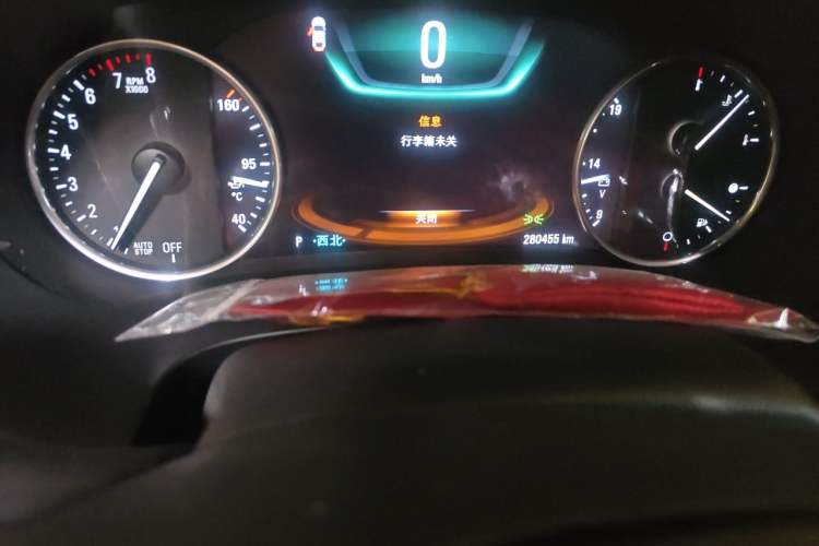 Used Buick LaCrosse 2016 20T Luxury Model Odometer Close Up